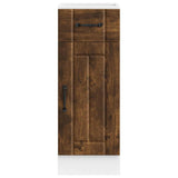 Kitchen Base Cabinet Lucca Smoked Oak Engineered Wood 853702