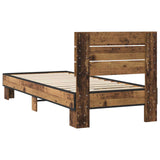 Bed Frame with Headboard Old Wood 80 x 200 cm Engineered Wood 8009091