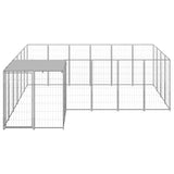 Dog Kennel Silver 8.47 m Steel 3082219
