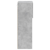 TV Cabinets with LED Lights 2 pcs Concrete Grey 30.5x30x90 cm 837008