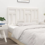 Bed Headboard White Solid pine wood 145.5x4x100 cm 818971
