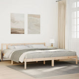 Extra Long Bed Frame without Mattress 200x220 cm Solid Wood Pine 852454