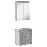 Bathroom Furniture Set TULUM 2 pcs Grey Sonoma 60 x 34 x 63 cm 3398020