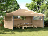 Party Tent Folding Beige 292 x 440 x 315 cm Oxford Fabric 42023621