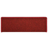 Stair Mats 30 pcs 65x21x4 cm Red Rectangular Edge 3365770