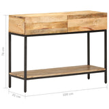 Console Table 100x35x76 cm Solid Mango Wood 320922
