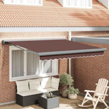 Automatic Retractable Awning Brown 300x250 cm 3215733