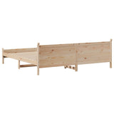Bed Frame without Mattress 180x200 cm Super King Solid Wood Pine 855582