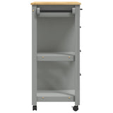 Kitchen Trolley MONZA 84x40x88.5 cm Solid Wood Pine 376116