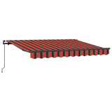 Retractable Awning Orange 250 x 200 cm Fabric 3329376