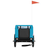Pet Bike Trailer Blue and Black Oxford Fabric and Iron 94009
