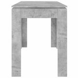 Dining Table Concrete Grey 120x60x76 cm Engineered Wood 800760