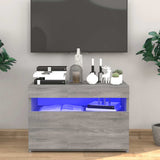 TV Cabinet with LED Lights Grey Sonoma 60x35x40 cm 815680