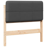 Upholstered Headboard with Headboard Brown and Dark Grey 100 cm 880139