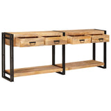 Console Tables 2 pcs Brown 200 x 33 x 75 cm Solid Mango Wood 3324226