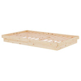 819902 Bed Frame without Mattress Solid Wood 120x200 cm