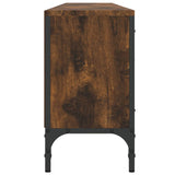 TV Cabinet with Drawer Smoked Oak 200x25x44 cm Engineered Wood 838990