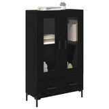 Highboard Black Oak 69.5 x 31 x 115 cm Engineered Wood 882525