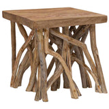 Log Coffee Table 40x40x40 cm Mixed Recycled Wood 283936