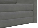 Folding Sofa Bed Dark Grey 124 x 71 x 78 cm Velvet 42030516