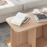 Coffee Table Natural 80 x 39.5 x 33.5 cm Solid pine wood 873520