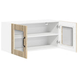 Wall Glass Cabinet LUCCA Sonoma Oak 80 x 31 x 40 cm 884947