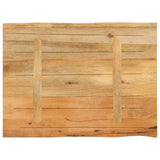 Table Top 90x60x2.5 cm Live Edge Solid Wood Mango 370717