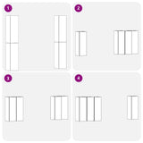 TV Cabinet Set Wall-mounted 4 pcs Black oak 30.5 x 30 x 90 cm 3393568