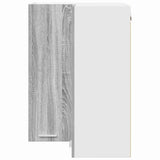 Hanging Cabinet Grey Sonoma and White 57 x 57 x 80 cm 884295