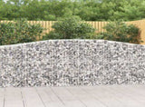 Arched Gabion Baskets 20 pcs 400x50x100/120 cm Galvanised Iron 3145966