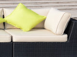 8 Pieces PE Rattan Corner Sofa with Thick Cushions, Aluminium Outdoor Rattan Garden Furniture T3398P318644