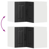 Wall Corner Cabinet LUCCA Black 57 x 57 x 40 cm Engineered Wood 884956