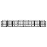 Outdoor Dog Kennel Steel 15.02 m 3124585