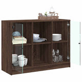 Sideboard Brown Oak 102x37x75.5 cm Engineered Wood 3295877