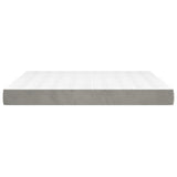 Pocket Spring Bed Mattress Medium Light Grey 152x203x20 cm Queen 347883