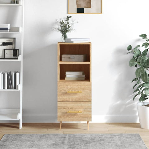 ZNTS Sideboard Sonoma Oak 34.5x34x90 cm Engineered Wood 828655
