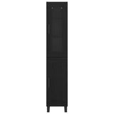 Highboard Black Oak 34.5 x 34 x 180 cm Engineered Wood 3416208