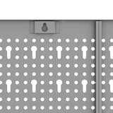 Tool Wall Panel 2 pcs Grey 100 x 1 x 60 cm 4103481