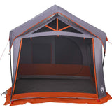 Family Tent Grey and Orange 620 x 322 x 240 cm Polyester 4100699