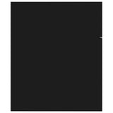 Bathroom Furniture Set Black Engineered Wood 3071226