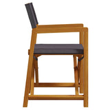 Folding Director Chairs 2 pcs Dark Grey Fabric 365838