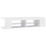 TV Cabinet with LED Lights White 135x39x30 cm 804229
