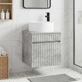 Wall-mounted Sink Vanity Concrete Grey 49 x 44.5 x 65.5 cm 890625