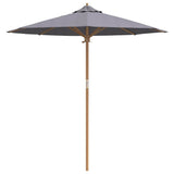 Garden Parasol Dark Grey 217 x 230 cm Bamboo 4108086