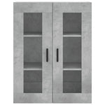 Highboard Concrete Grey 69.5x34x180 cm Engineered Wood 3198285