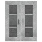 Highboard Concrete Grey 69.5x34x180 cm Engineered Wood 3198285