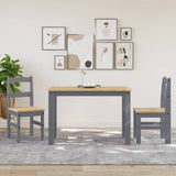 Dining Chairs 2 pcs Panama Grey 40x46x90 cm Solid Wood Pine 4005730
