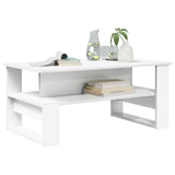 Coffee Table White 90 x 50 x 40 cm Engineered Wood 8000212