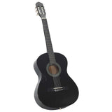 Classical Guitar for Beginner Black 4/4 39" Basswood 70110