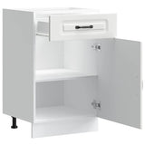 Kitchen Base Cabinet Kalmar White Engineered Wood 853477